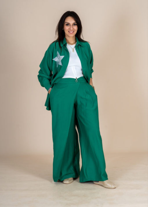 Linen Pants Semi Skirt - Image 16