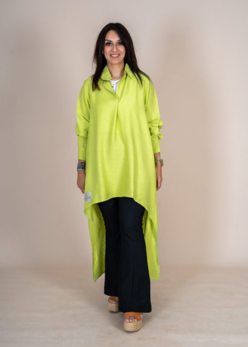 Linen High Low Chemise - Image 19