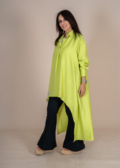 Linen High Low Chemise - Image 20