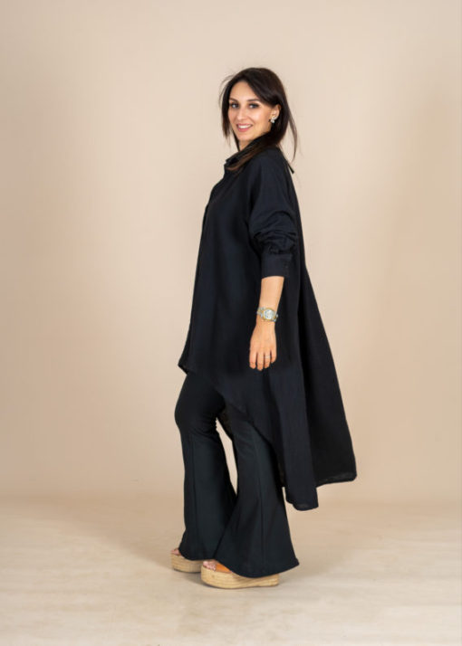 Linen High Low Chemise - Image 5