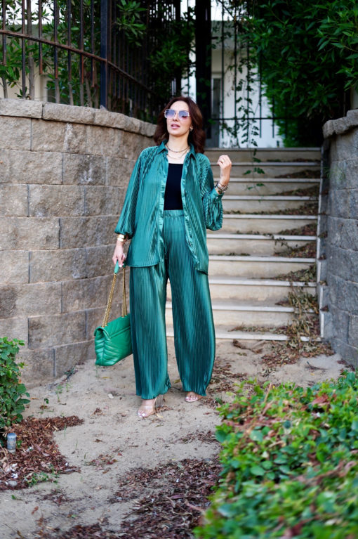 Pleated Satin  Set - Image 10