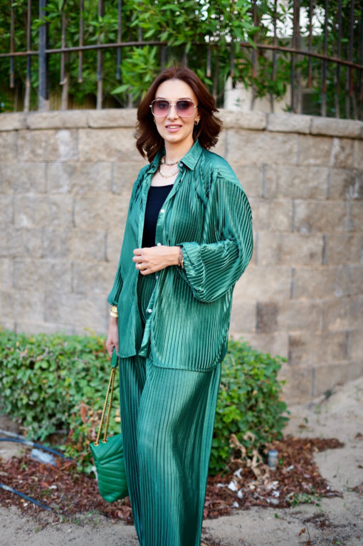 Pleated Satin  Set - Image 7