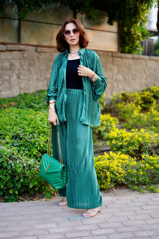 Pleated Satin  Set - Image 3