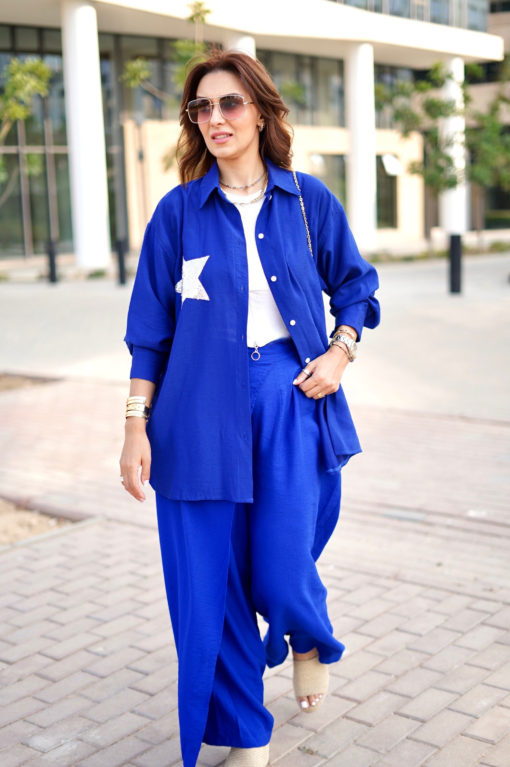 Linen Star Sequin Chemise - Image 4