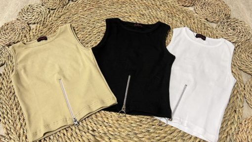 Pack Of 3 Bazic Ziper Top - Image 4