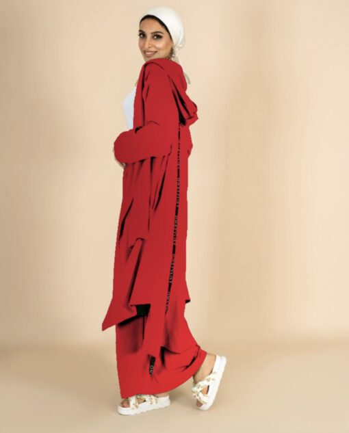 Hoodie Cardigan Pants Set - Image 16