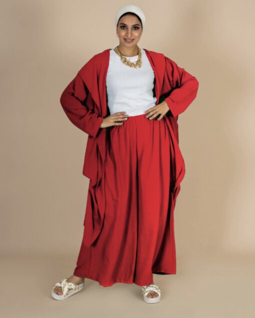 Hoodie Cardigan Pants Set - Image 14