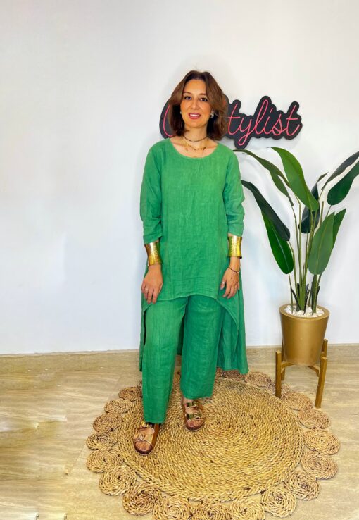 High low linen set - Image 3