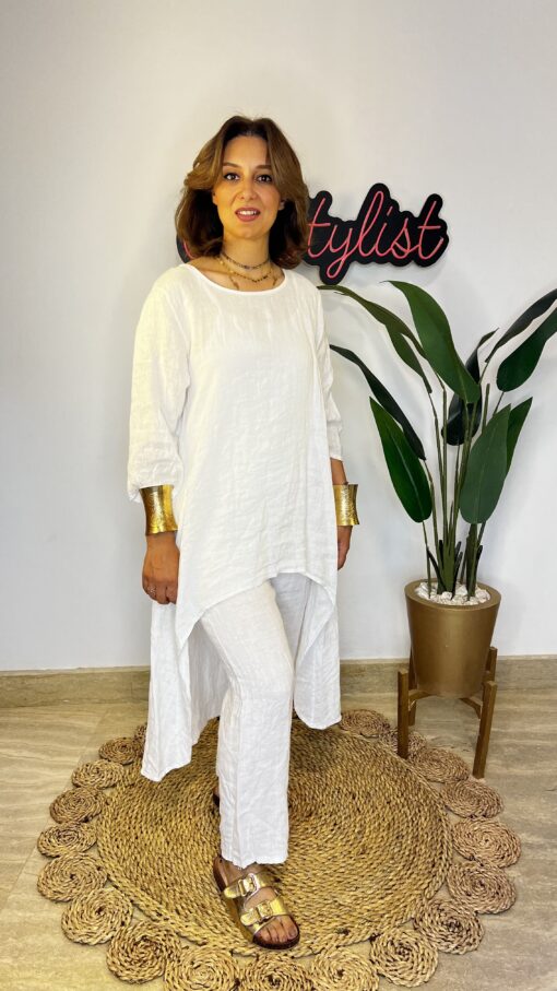 High low linen set - Image 7