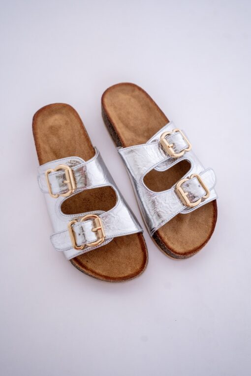 Summer Metallic Slippers