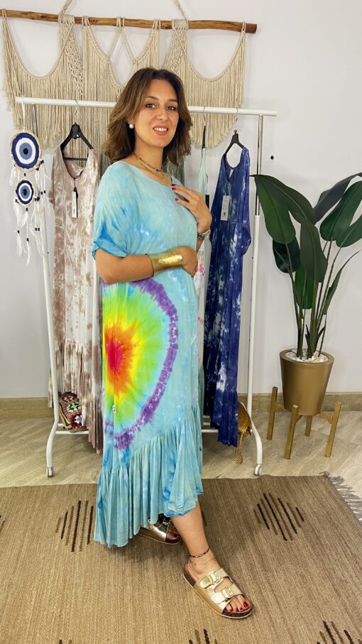 Tiedye Ruffle Half Sleeves - Image 11