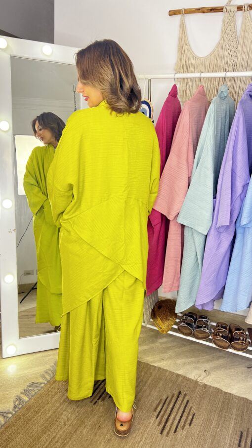 Striped Linen Wrap Set - Image 10