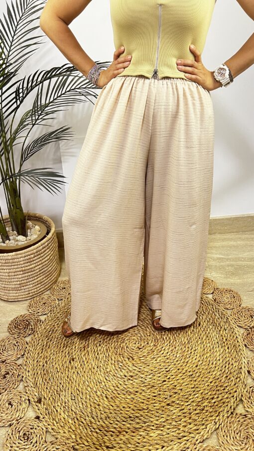 Elastic Wide Pants - Image 7