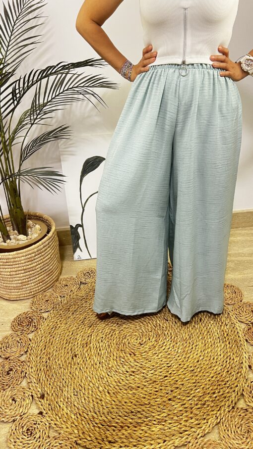 Elastic Wide Pants - Image 5