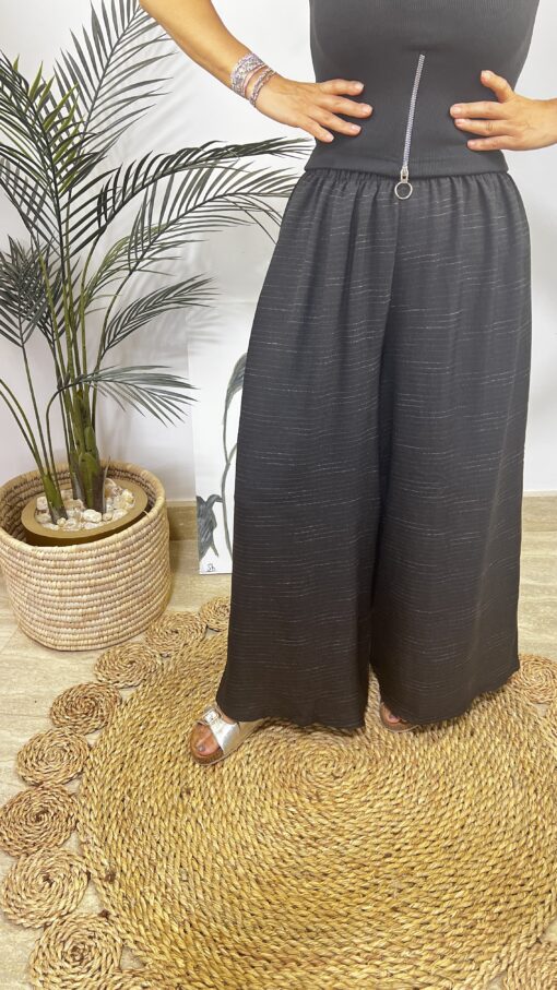 Elastic Wide Pants - Image 9
