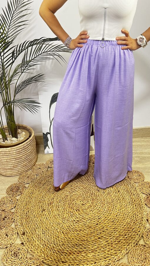 Elastic Wide Pants - Image 8
