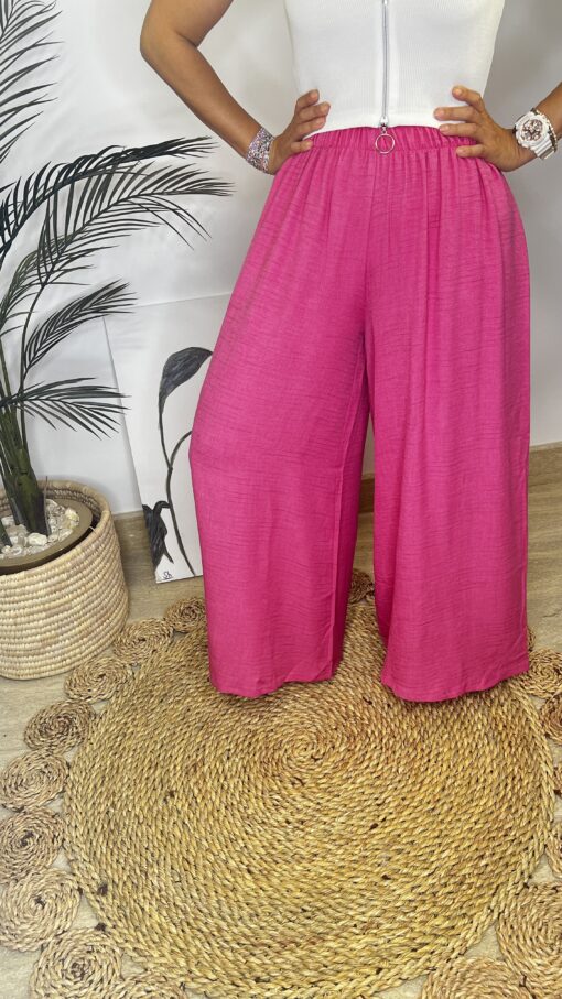 Elastic Wide Pants - Image 6