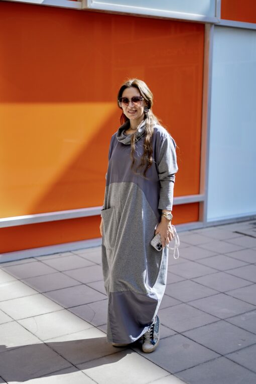 Grey Water Proof Dress - Image 8