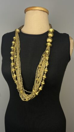 Gold indian mult layer necklace