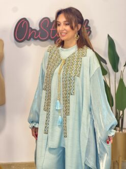 Minted Elegance Kaftan