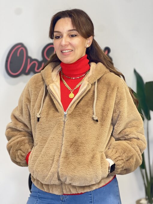 Hazelnut Fur Jacket - Image 2