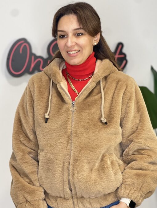 Hazelnut Fur Jacket - Image 3